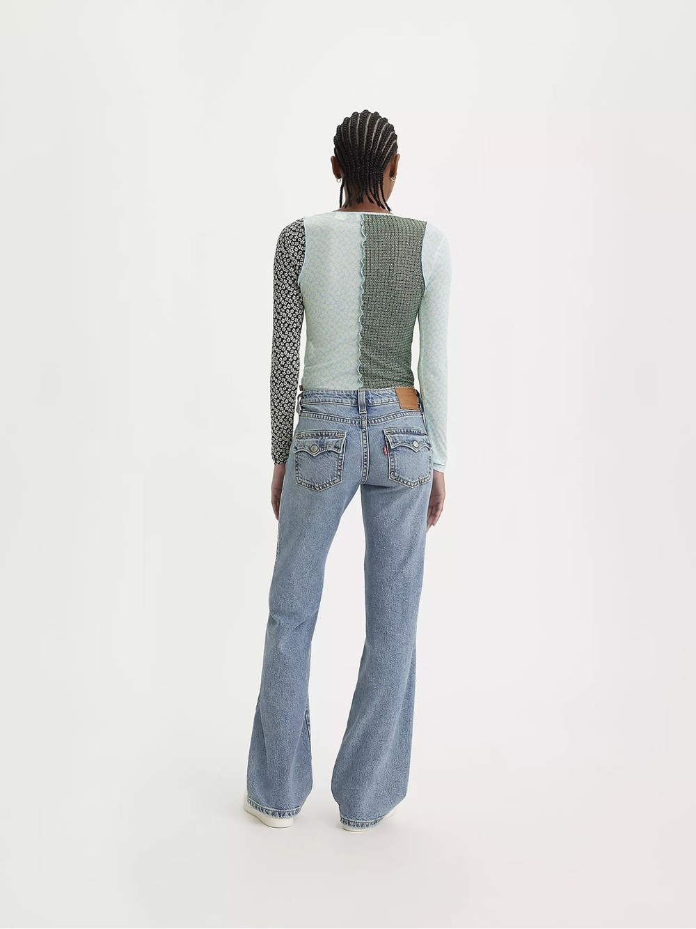 Y2K Levi's Noughtie’s Bootcut Low Rise Western Light Blue Flared Jeans 33W 32L